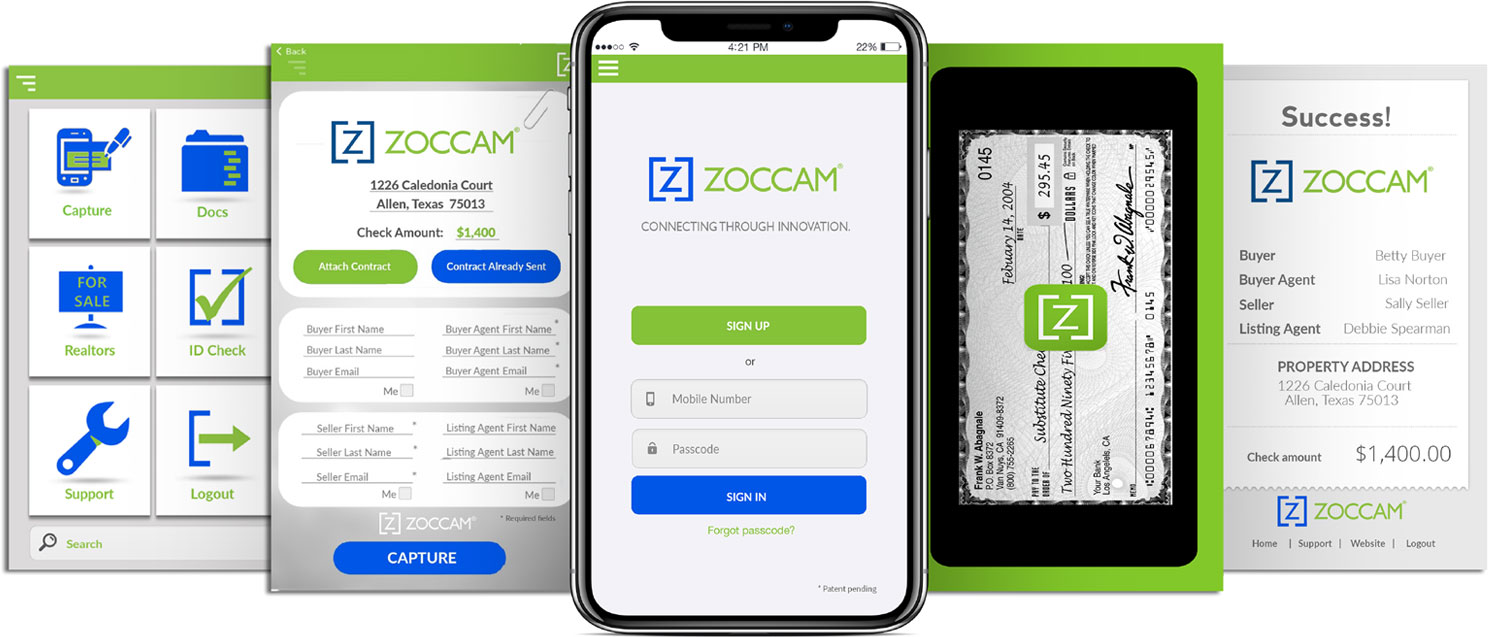 Zoccam mobile screens
